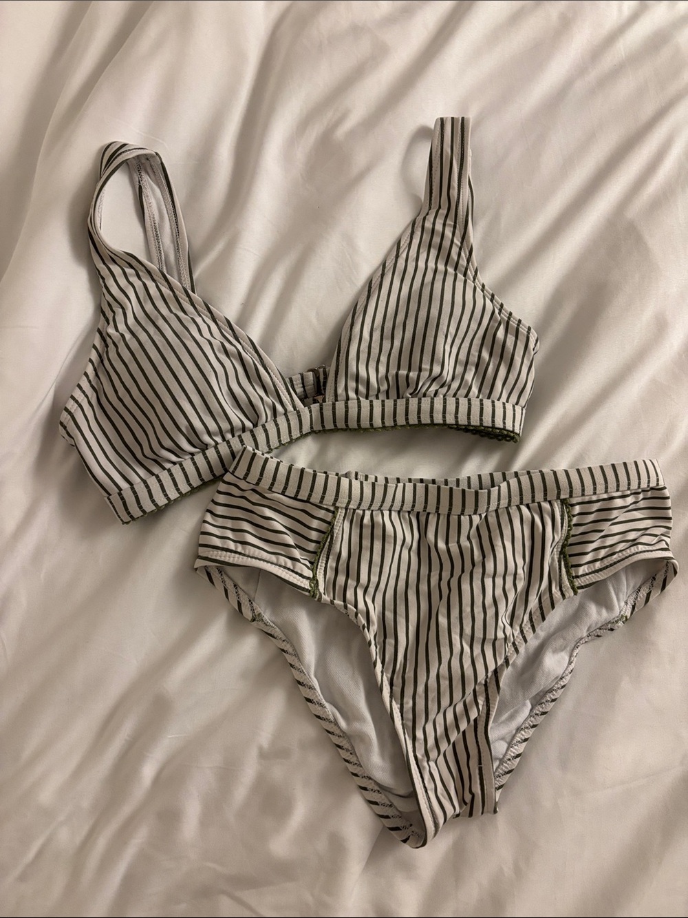 Splendid Green Stripe bikini